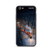 Thumbnail for iphone 6 6s Xmas Train θήκη από τη Smartfits με σχέδιο στο πίσω μέρος και μαύρο περίβλημα | Smartphone case with colorful back and black bezels by Smartfits