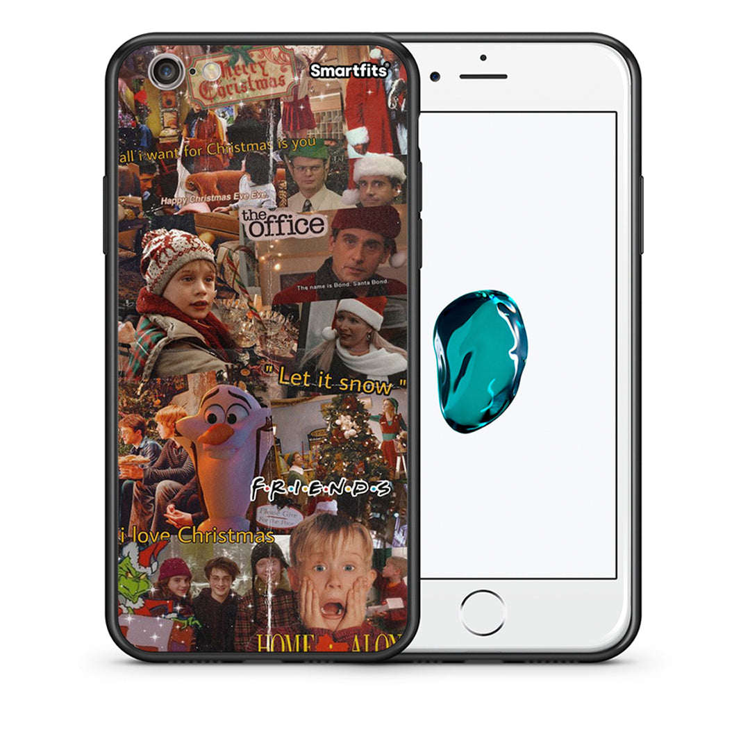 Θήκη iPhone 6 Plus/6s Plus Xmas Wishes από τη Smartfits με σχέδιο στο πίσω μέρος και μαύρο περίβλημα | iPhone 6 Plus/6s Plus Xmas Wishes case with colorful back and black bezels