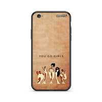 Thumbnail for iphone 6 6s You Go Girl θήκη από τη Smartfits με σχέδιο στο πίσω μέρος και μαύρο περίβλημα | Smartphone case with colorful back and black bezels by Smartfits