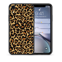 Thumbnail for Θήκη iPhone XR Leopard Animal από τη Smartfits με σχέδιο στο πίσω μέρος και μαύρο περίβλημα | iPhone XR Leopard Animal case with colorful back and black bezels