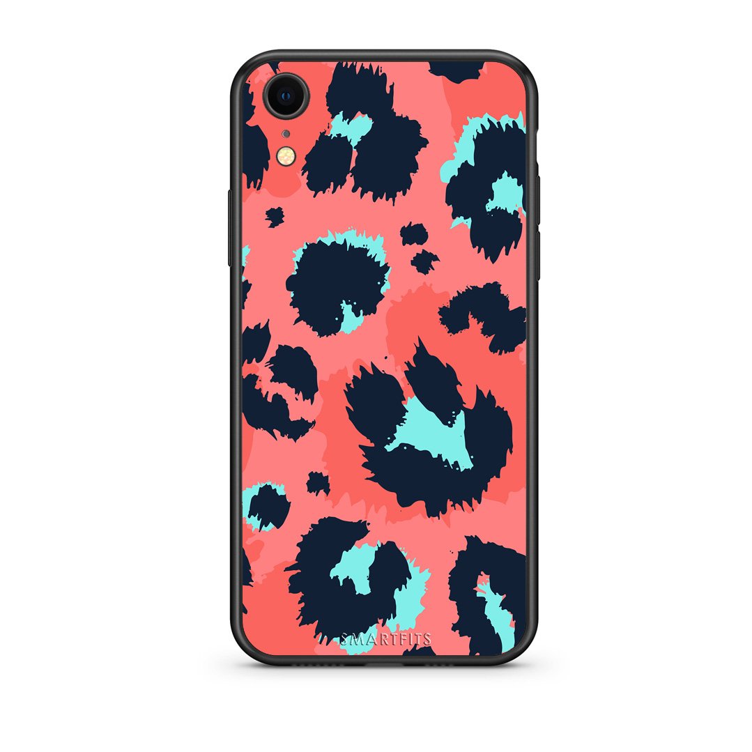 22 - iphone xr Pink Leopard Animal case, cover, bumper