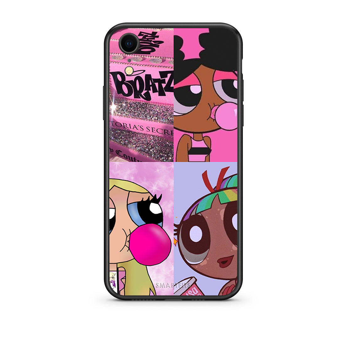 iphone xr Bubble Girls Θήκη Αγίου Βαλεντίνου από τη Smartfits με σχέδιο στο πίσω μέρος και μαύρο περίβλημα | Smartphone case with colorful back and black bezels by Smartfits