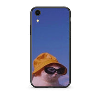 Thumbnail for iphone xr Cat Diva θήκη από τη Smartfits με σχέδιο στο πίσω μέρος και μαύρο περίβλημα | Smartphone case with colorful back and black bezels by Smartfits