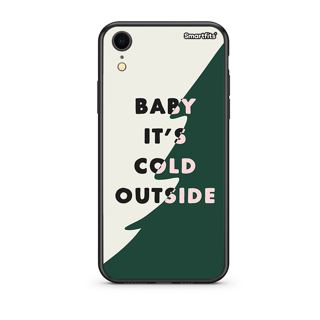 iphone xr Cold Outside θήκη από τη Smartfits με σχέδιο στο πίσω μέρος και μαύρο περίβλημα | Smartphone case with colorful back and black bezels by Smartfits