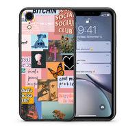 Thumbnail for Θήκη Αγίου Βαλεντίνου iPhone XR Collage Bitchin από τη Smartfits με σχέδιο στο πίσω μέρος και μαύρο περίβλημα | iPhone XR Collage Bitchin case with colorful back and black bezels