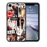 Thumbnail for Θήκη Αγίου Βαλεντίνου iPhone XR Collage Fashion από τη Smartfits με σχέδιο στο πίσω μέρος και μαύρο περίβλημα | iPhone XR Collage Fashion case with colorful back and black bezels