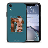 Thumbnail for Θήκη iPhone XR Cry An Ocean από τη Smartfits με σχέδιο στο πίσω μέρος και μαύρο περίβλημα | iPhone XR Cry An Ocean case with colorful back and black bezels