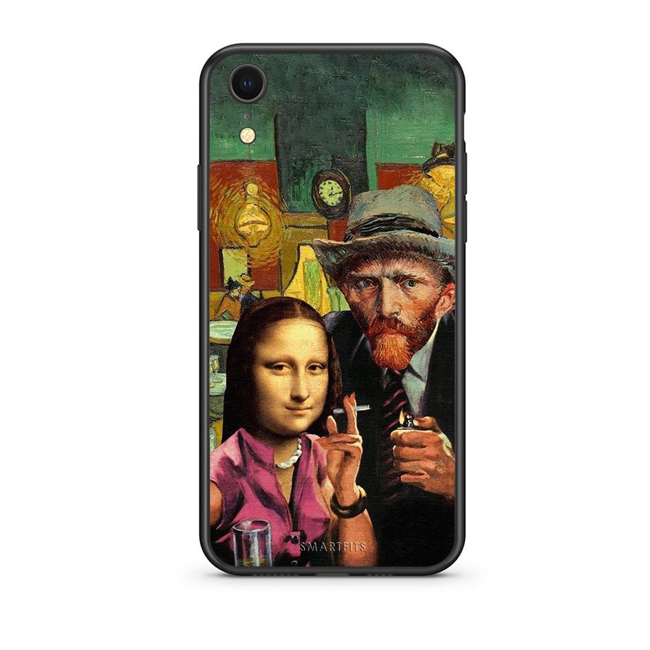 iphone xr Funny Art θήκη από τη Smartfits με σχέδιο στο πίσω μέρος και μαύρο περίβλημα | Smartphone case with colorful back and black bezels by Smartfits