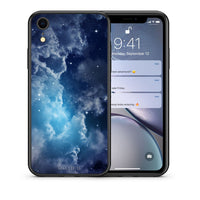Thumbnail for Θήκη iPhone XR Blue Sky Galaxy από τη Smartfits με σχέδιο στο πίσω μέρος και μαύρο περίβλημα | iPhone XR Blue Sky Galaxy case with colorful back and black bezels