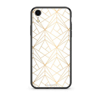 Thumbnail for 111 - iphone xr Luxury White Geometric case, cover, bumper