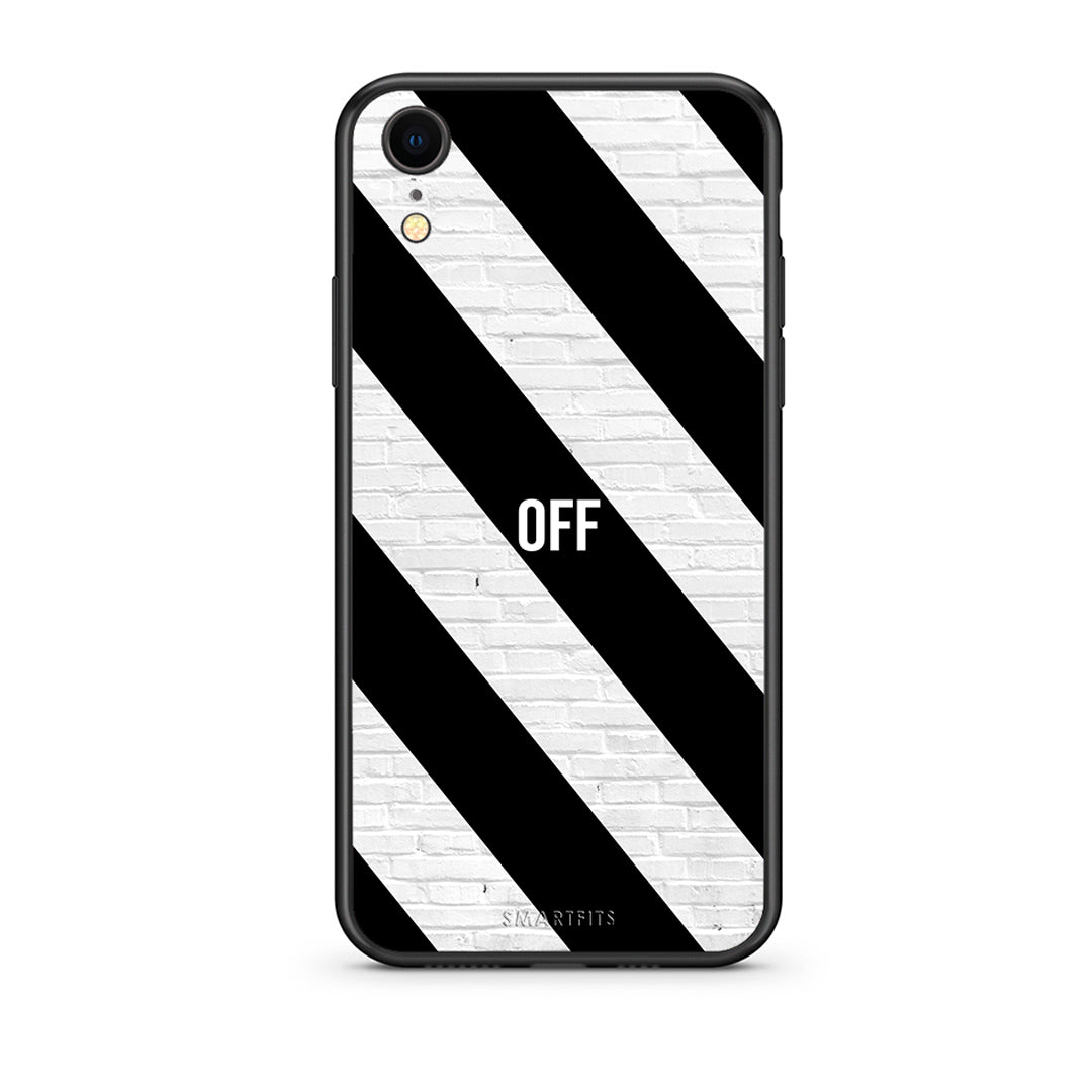 iphone xr Get Off θήκη από τη Smartfits με σχέδιο στο πίσω μέρος και μαύρο περίβλημα | Smartphone case with colorful back and black bezels by Smartfits