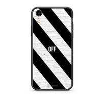 Thumbnail for iphone xr Get Off θήκη από τη Smartfits με σχέδιο στο πίσω μέρος και μαύρο περίβλημα | Smartphone case with colorful back and black bezels by Smartfits
