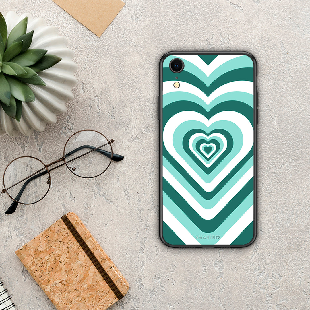 Green Hearts - iPhone XR case