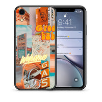 Thumbnail for Θήκη Αγίου Βαλεντίνου iPhone XR Groovy Babe από τη Smartfits με σχέδιο στο πίσω μέρος και μαύρο περίβλημα | iPhone XR Groovy Babe case with colorful back and black bezels