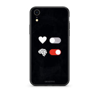 Thumbnail for iphone xr Heart Vs Brain Θήκη Αγίου Βαλεντίνου από τη Smartfits με σχέδιο στο πίσω μέρος και μαύρο περίβλημα | Smartphone case with colorful back and black bezels by Smartfits