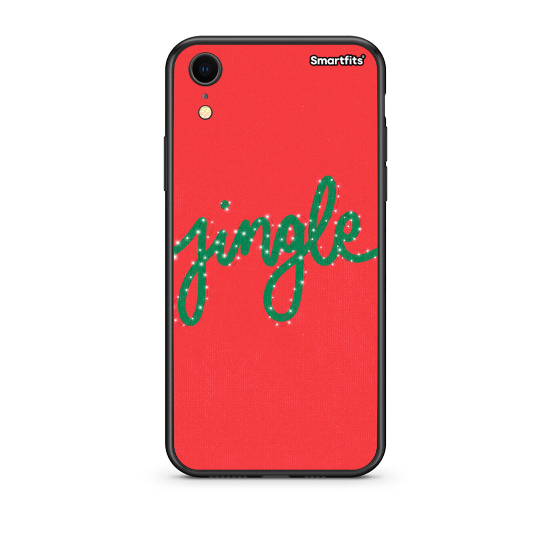 iphone xr Jingle Xmas θήκη από τη Smartfits με σχέδιο στο πίσω μέρος και μαύρο περίβλημα | Smartphone case with colorful back and black bezels by Smartfits