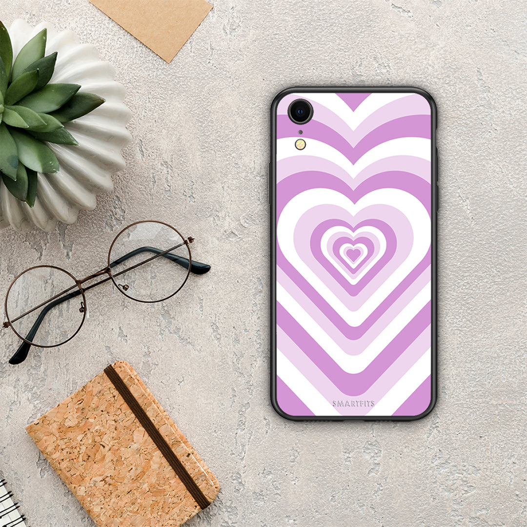 Lilac Hearts - iPhone XR case