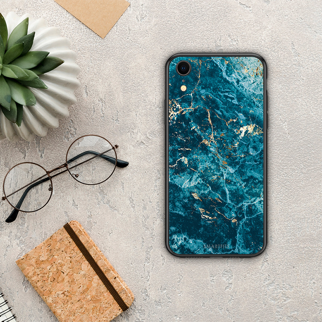 Marble Blue - iPhone XR case