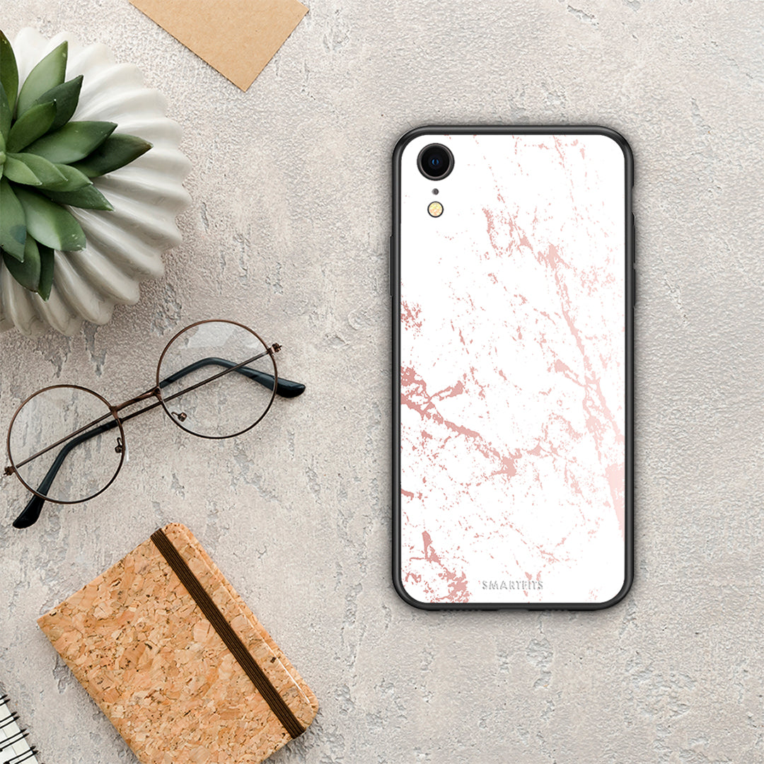 Marble Pink Splash - iPhone XR case