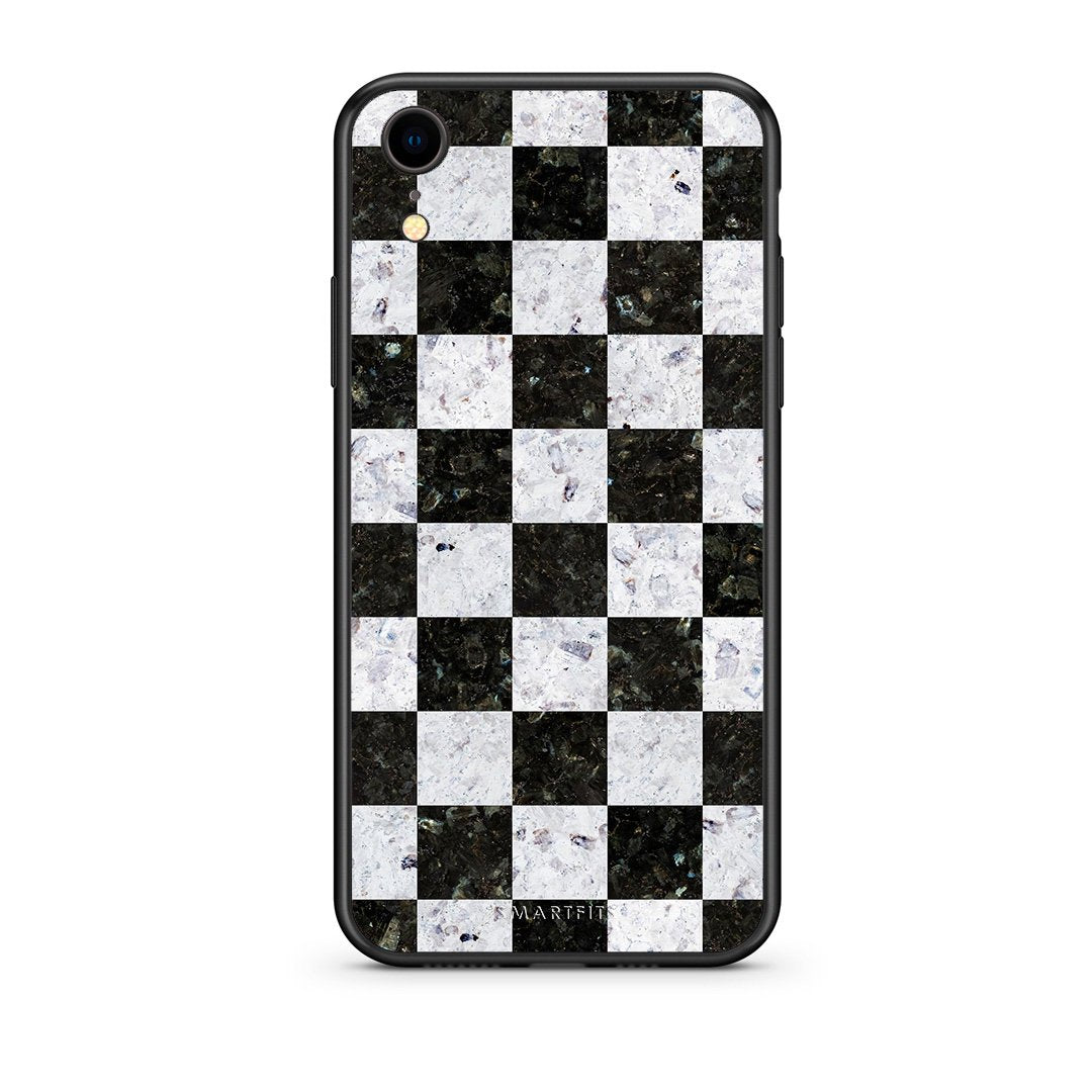 4 - iphone xr Square Geometric Marble case, cover, bumper