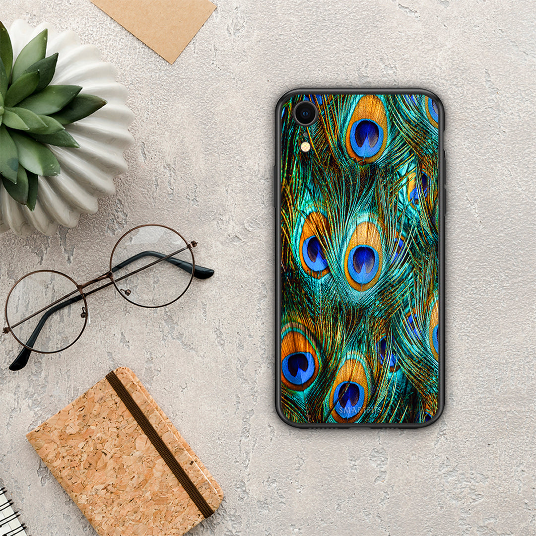 Real Peacock Feathers - iPhone XR case