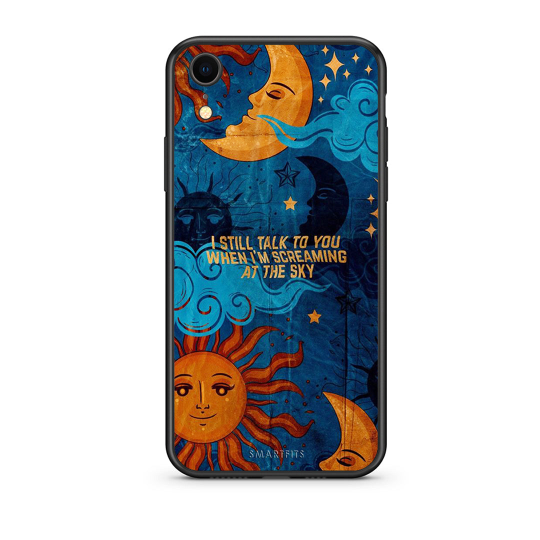 iphone xr Screaming Sky θήκη από τη Smartfits με σχέδιο στο πίσω μέρος και μαύρο περίβλημα | Smartphone case with colorful back and black bezels by Smartfits