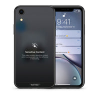 Thumbnail for Θήκη iPhone XR Sensitive Content από τη Smartfits με σχέδιο στο πίσω μέρος και μαύρο περίβλημα | iPhone XR Sensitive Content case with colorful back and black bezels