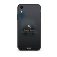 Thumbnail for iphone xr Sensitive Content θήκη από τη Smartfits με σχέδιο στο πίσω μέρος και μαύρο περίβλημα | Smartphone case with colorful back and black bezels by Smartfits
