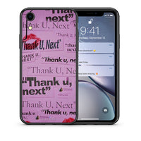 Thumbnail for Θήκη Αγίου Βαλεντίνου iPhone XR Thank You Next από τη Smartfits με σχέδιο στο πίσω μέρος και μαύρο περίβλημα | iPhone XR Thank You Next case with colorful back and black bezels