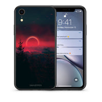 Thumbnail for Θήκη iPhone XR Sunset Tropic από τη Smartfits με σχέδιο στο πίσω μέρος και μαύρο περίβλημα | iPhone XR Sunset Tropic case with colorful back and black bezels