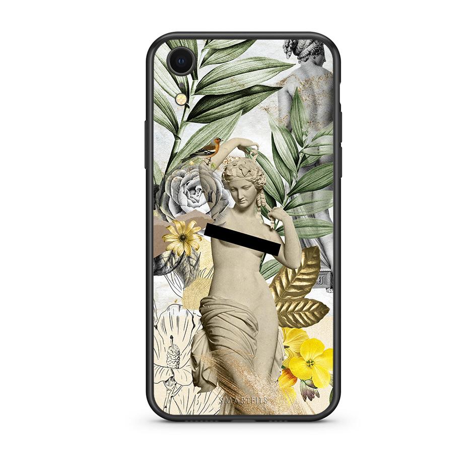 iphone xr Woman Statue θήκη από τη Smartfits με σχέδιο στο πίσω μέρος και μαύρο περίβλημα | Smartphone case with colorful back and black bezels by Smartfits