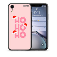 Thumbnail for Θήκη iPhone XR Xmas Ho Ho Ho από τη Smartfits με σχέδιο στο πίσω μέρος και μαύρο περίβλημα | iPhone XR Xmas Ho Ho Ho case with colorful back and black bezels