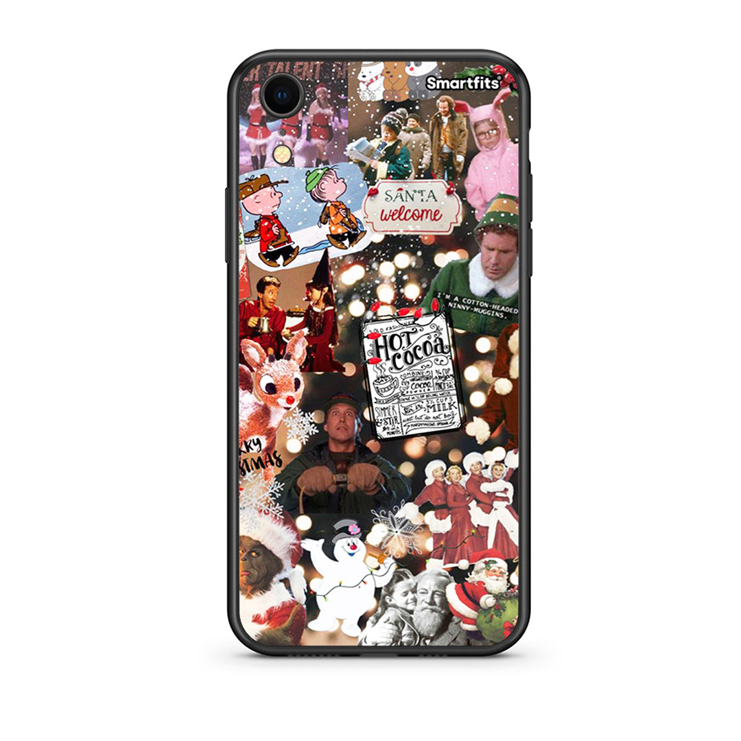 iphone xr Xmas Movies θήκη από τη Smartfits με σχέδιο στο πίσω μέρος και μαύρο περίβλημα | Smartphone case with colorful back and black bezels by Smartfits