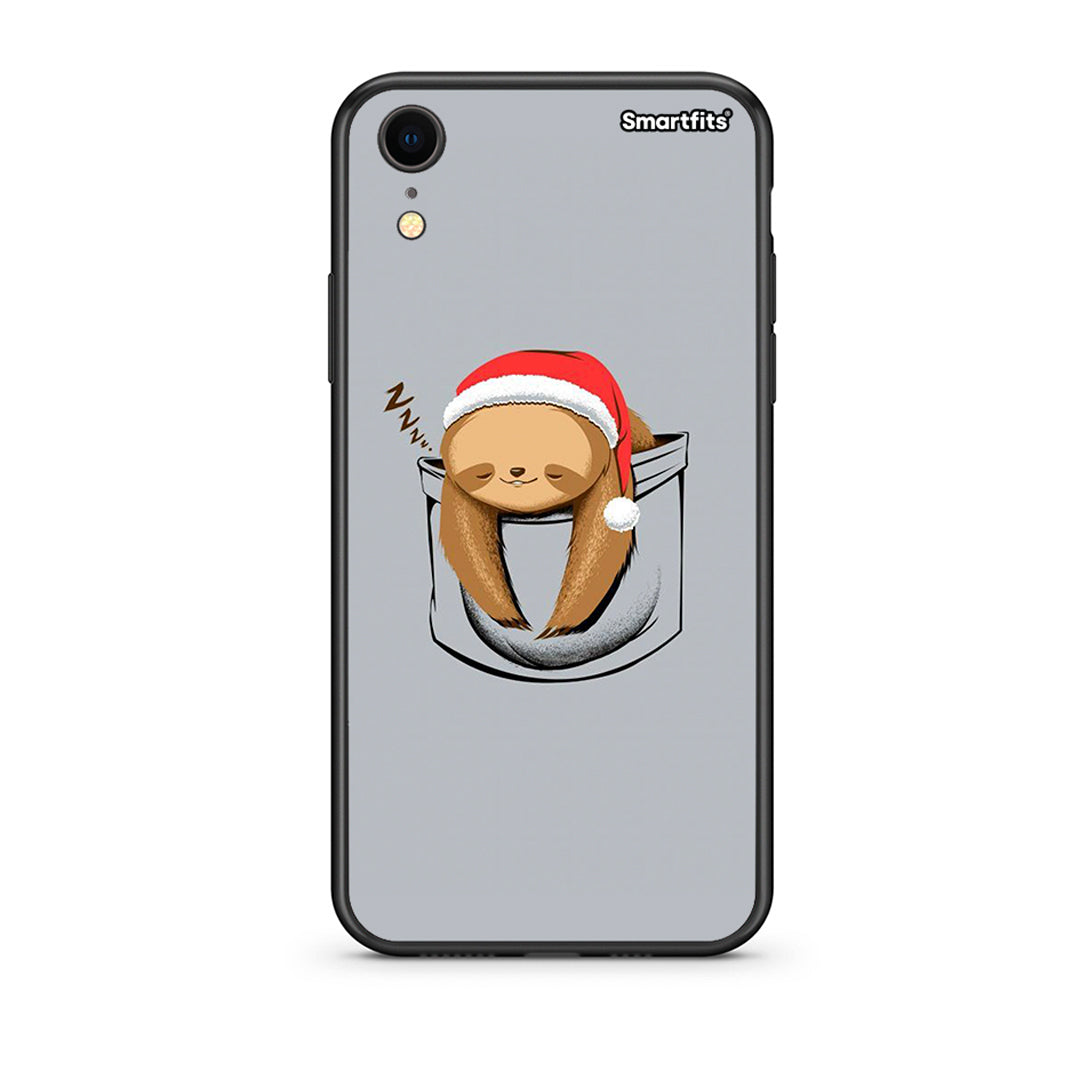 iphone xr Xmas Zzzz θήκη από τη Smartfits με σχέδιο στο πίσω μέρος και μαύρο περίβλημα | Smartphone case with colorful back and black bezels by Smartfits