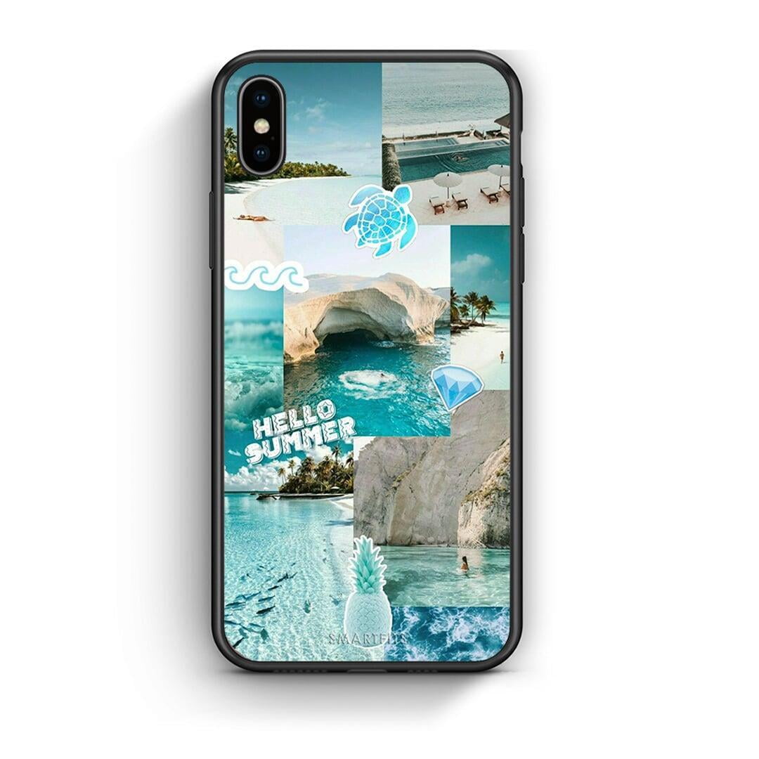 iPhone X / Xs Aesthetic Summer Θήκη από τη Smartfits με σχέδιο στο πίσω μέρος και μαύρο περίβλημα | Smartphone case with colorful back and black bezels by Smartfits