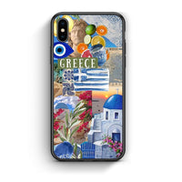 Thumbnail for iPhone X / Xs All Greek Θήκη από τη Smartfits με σχέδιο στο πίσω μέρος και μαύρο περίβλημα | Smartphone case with colorful back and black bezels by Smartfits