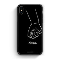 Thumbnail for iPhone X / Xs Always & Forever 1 Θήκη Αγίου Βαλεντίνου από τη Smartfits με σχέδιο στο πίσω μέρος και μαύρο περίβλημα | Smartphone case with colorful back and black bezels by Smartfits