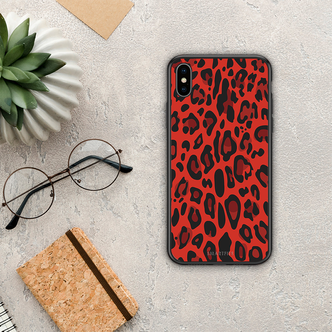 Animal Red Leopard - iPhone Xs Max case