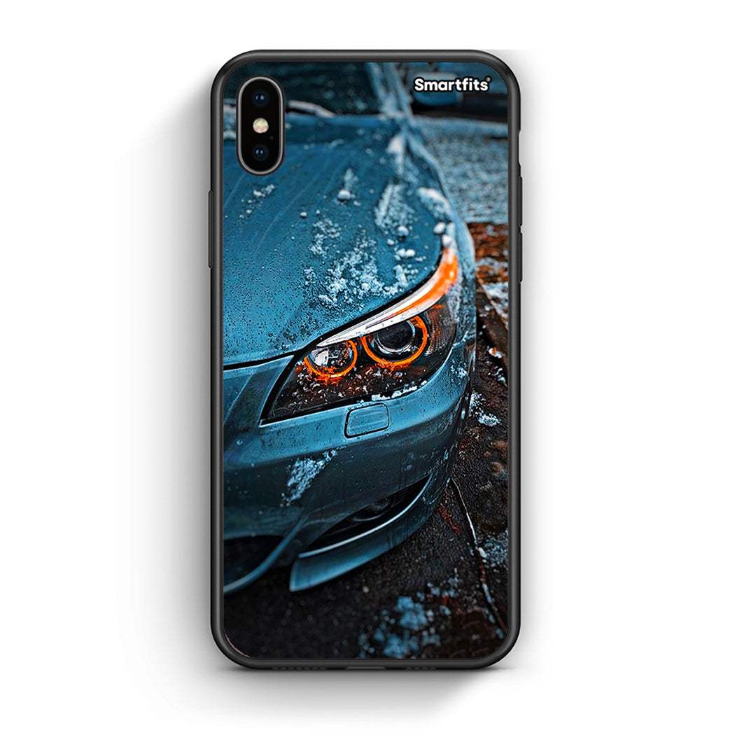 iphone xs max Bmw E60 Θήκη από τη Smartfits με σχέδιο στο πίσω μέρος και μαύρο περίβλημα | Smartphone case with colorful back and black bezels by Smartfits