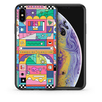 Thumbnail for Θήκη iPhone Xs Max Bubbles Soap από τη Smartfits με σχέδιο στο πίσω μέρος και μαύρο περίβλημα | iPhone Xs Max Bubbles Soap case with colorful back and black bezels