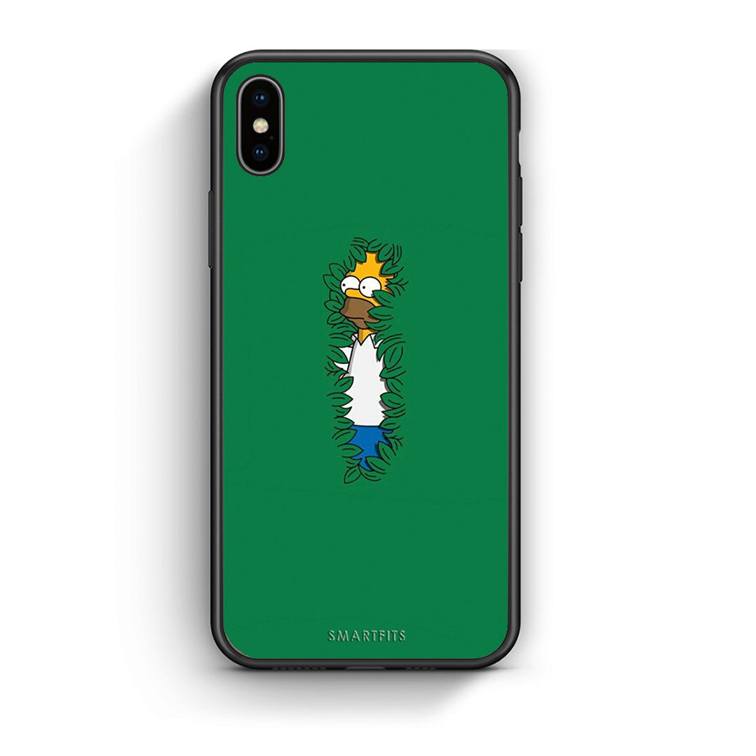 iPhone X / Xs Bush Man Θήκη Αγίου Βαλεντίνου από τη Smartfits με σχέδιο στο πίσω μέρος και μαύρο περίβλημα | Smartphone case with colorful back and black bezels by Smartfits