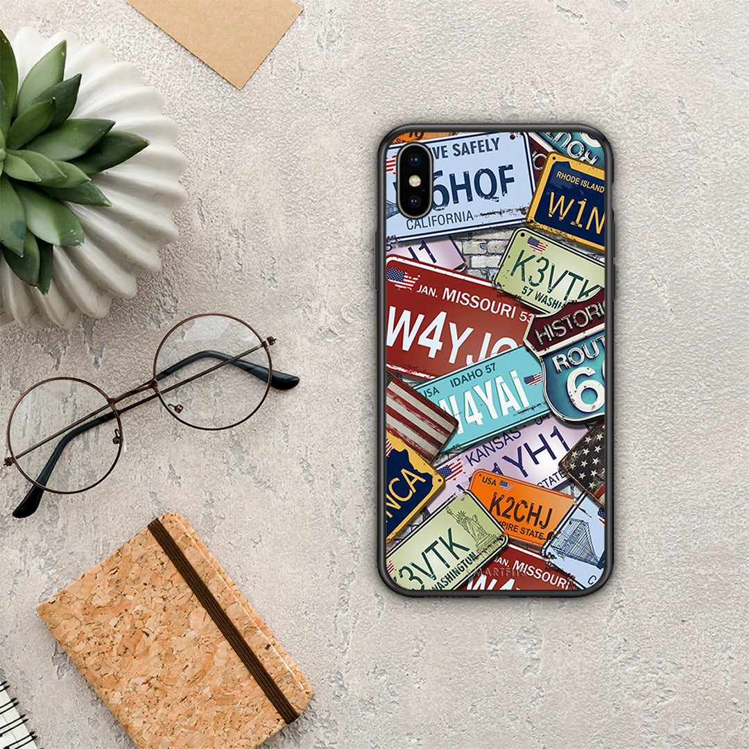 Car Plates - iPhone X / Xs case