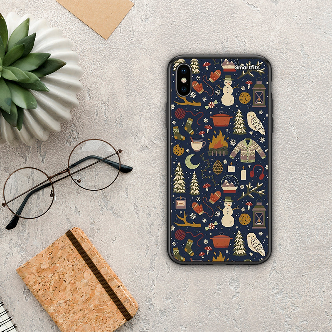 Christmas Elements - iPhone X / XS case