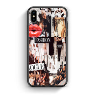 Thumbnail for iphone xs max Collage Fashion Θήκη Αγίου Βαλεντίνου από τη Smartfits με σχέδιο στο πίσω μέρος και μαύρο περίβλημα | Smartphone case with colorful back and black bezels by Smartfits