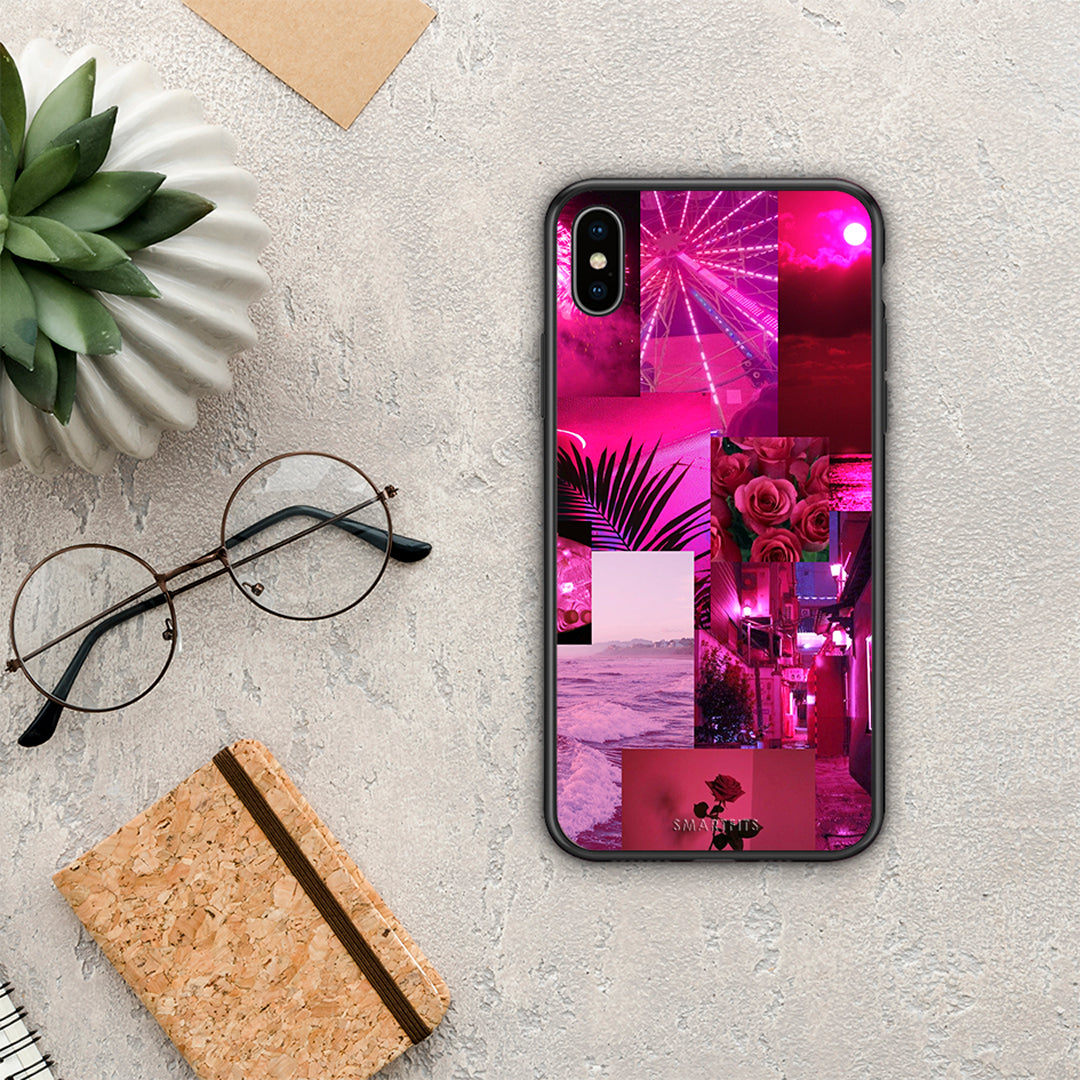 Collage Red Roses - iPhone X / XS case