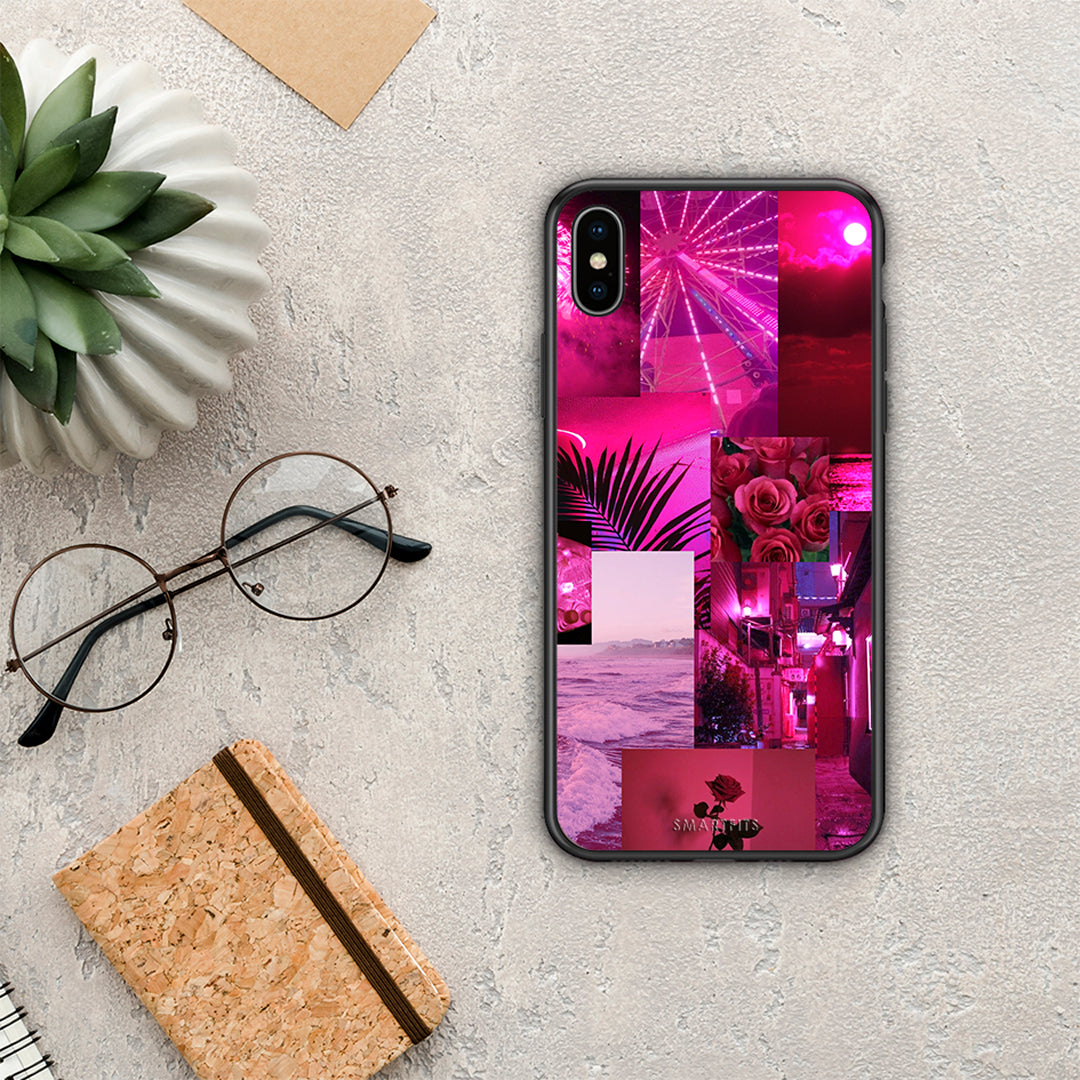 Collage Red Roses - iPhone Xs Max case