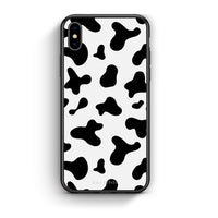 Thumbnail for iphone xs max Cow Print θήκη από τη Smartfits με σχέδιο στο πίσω μέρος και μαύρο περίβλημα | Smartphone case with colorful back and black bezels by Smartfits
