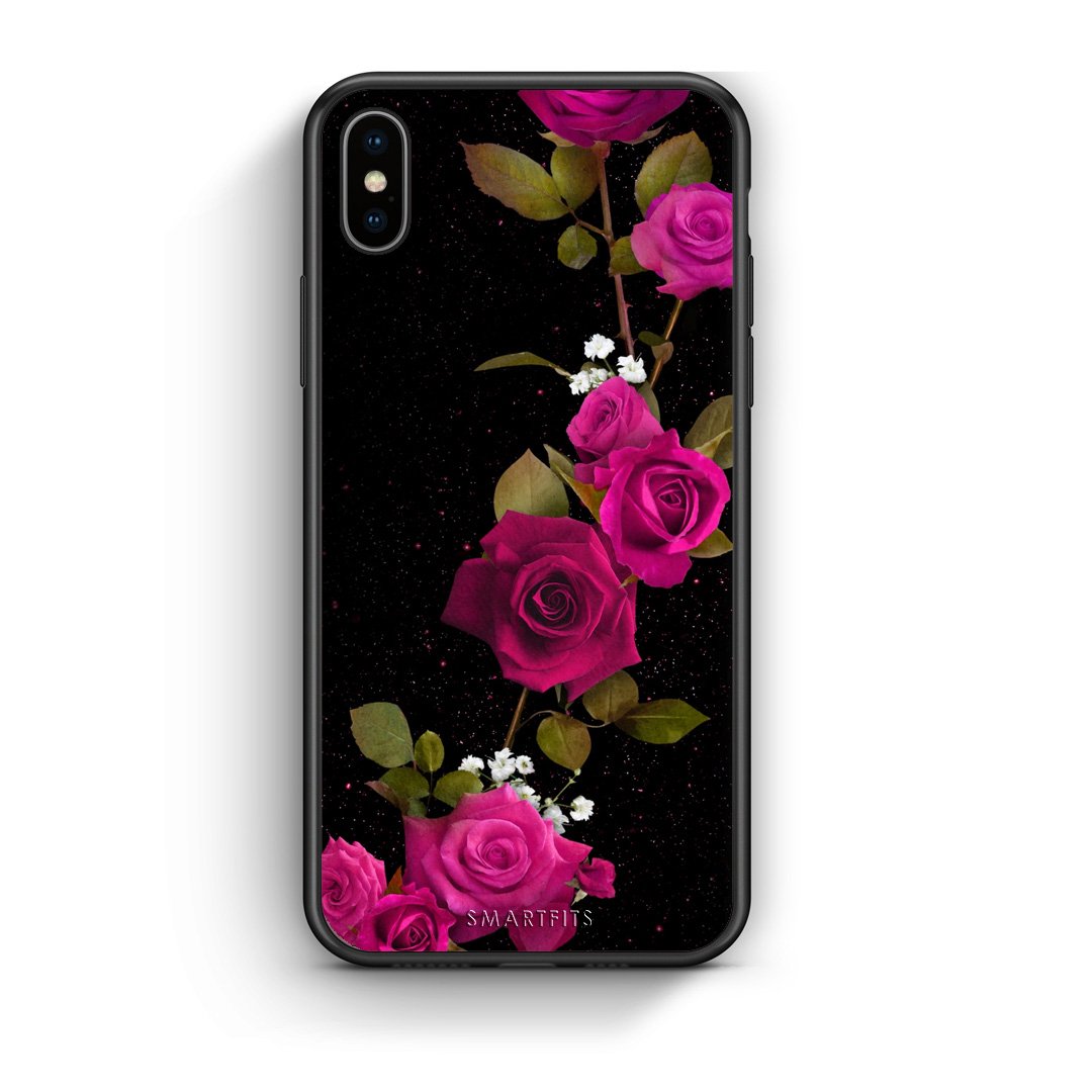 4 - iphone xs max Red Roses Flower case, cover, bumper