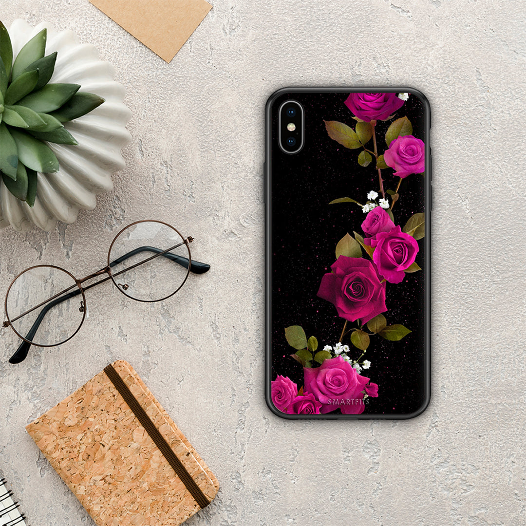 Flower Red Roses - iPhone X / Xs case