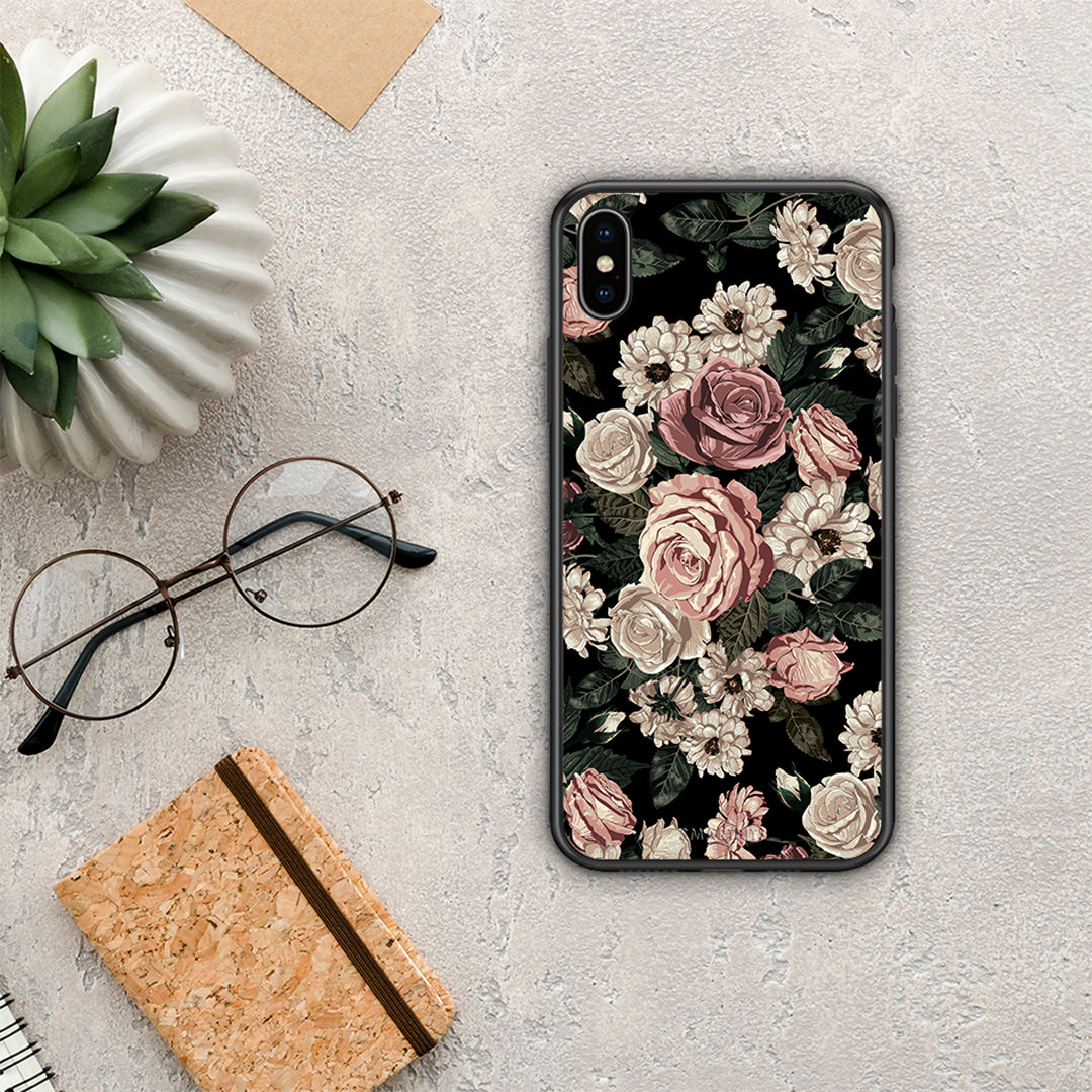 Flower Wild Roses - iPhone X / Xs case